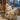 Tagesdecke Chenille offwhite - Hirsch Portrait taupe - 130 x 180 cm