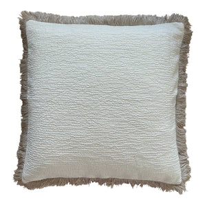 Kissenhülle Fransli - Offwhite - 50 x 50 cm