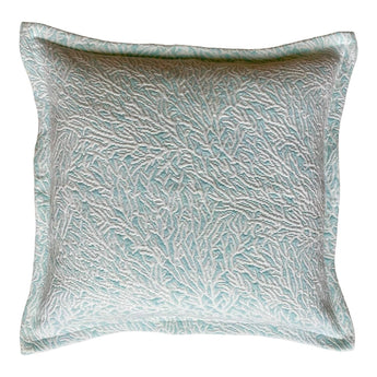 Kissenhülle Koralle Maritime – Farbe Offwhite/Türkis – 50 x 50 cm