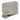 Kissenhülle Chenille offwhite - Hirsch taupe - 49 x 49 cm