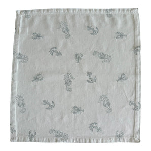 Serviette Jacquard Meer Taupe 45 x 45 cm