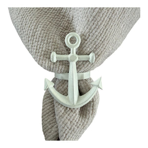 Serviettenringe Anker weiss matt (2’er Set)