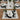 Tischset Alpenchic Steinbock - Taupe-Grau - 50 x 35 cm