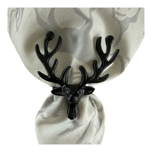 Serviettenringe Hirsch schwarz (2’er Set)