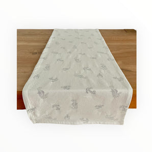 Tischläufer Jacquard Meer Taupe 45 x 130 cm