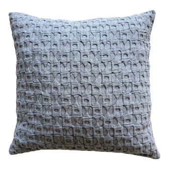 Kissenhülle Nordic Strick-Design - grau - 50 x 50 cm