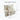 Tagesdecke Chenille offwhite - Hirsch Portrait taupe - 130 x 180 cm