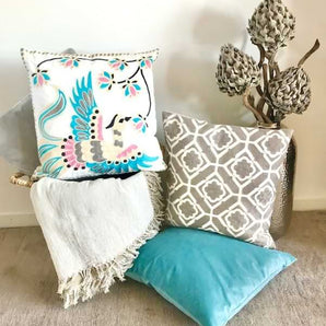 Kissenhülle Birdy - Motiv Stickerei - 45 x 45 cm