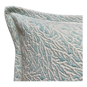 Kissenhülle Koralle Maritime – Farbe Offwhite/Türkis – 50 x 50 cm