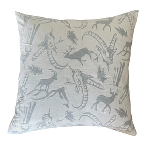 Kissenhülle Alpenchic Steinbock - Taupe-Grau - 50 x 50 cm