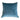 Kissenhülle Big Flauschi dunkel petrol - taupe Bordüre - 60 x 60 cm