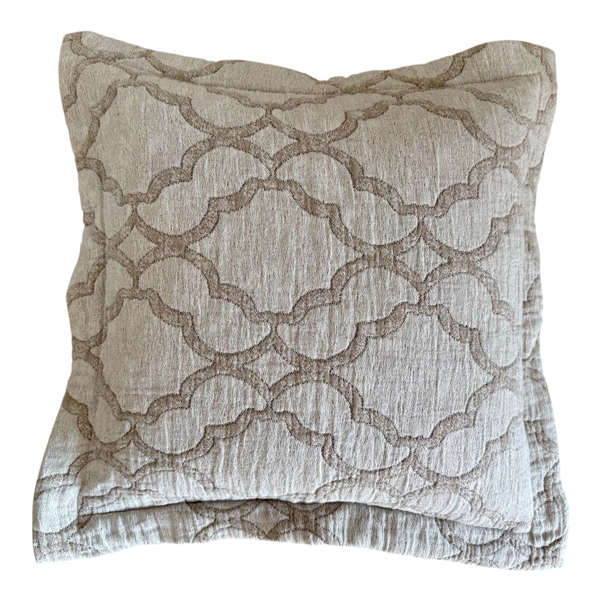 Kissenhülle Jacquard Ornament Beige sand 50x50 cm – WirLiebenKissen
