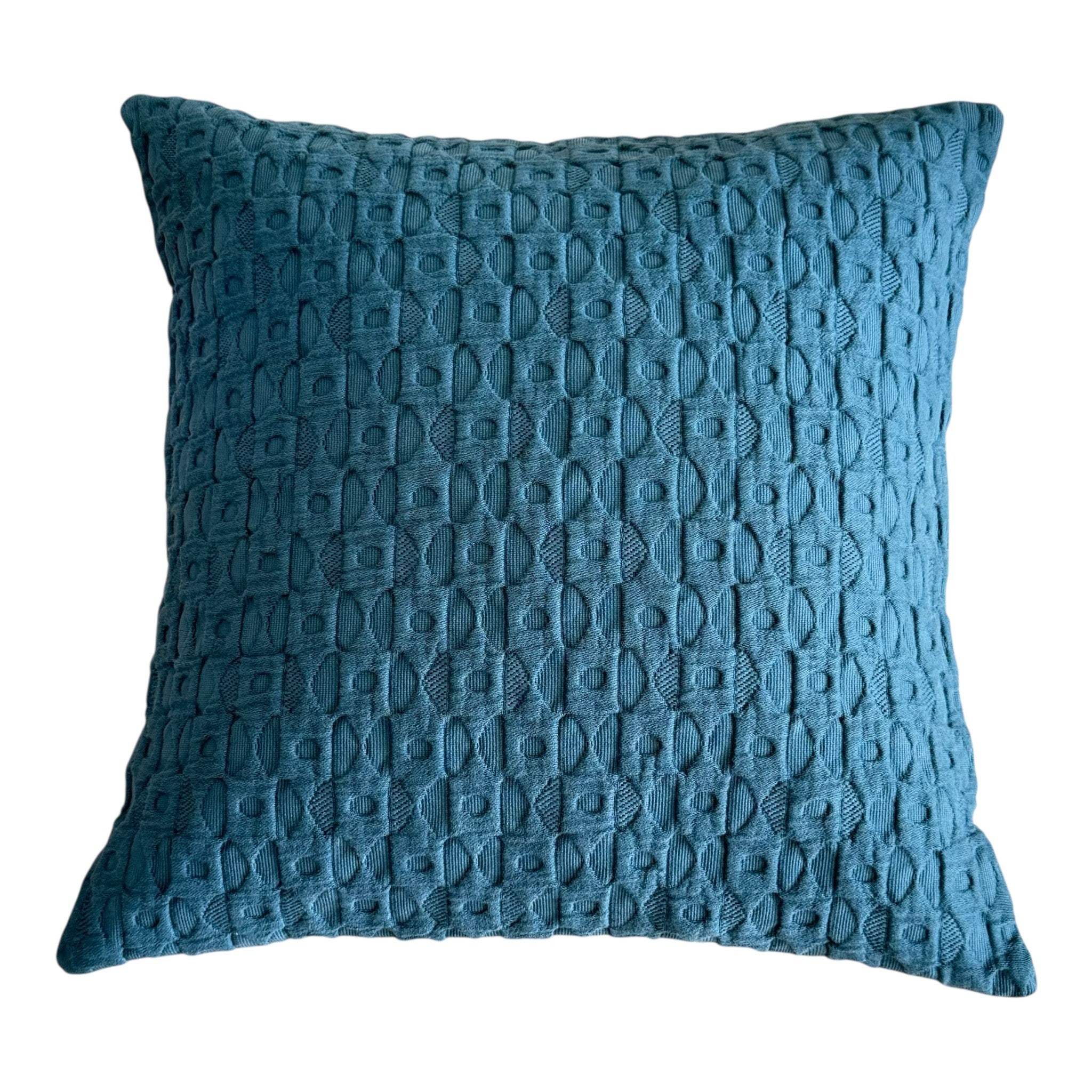 Kissenhülle Nordic Strick Design dunkel petrol 50x50 cm – WirLiebenKissen