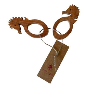 Serviettenringe Seepferdchen (2'er Set) Mangoholz handarbeit