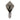 Serviette Hirsch Stickerei taupe / beige meliert - 45 x 45 cm