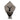 Serviette Hirsch Stickerei taupe / beige meliert - 45 x 45 cm