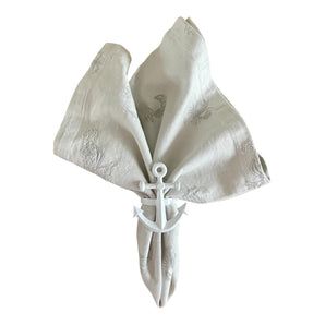 Serviette Jacquard Meer Taupe 45 x 45 cm