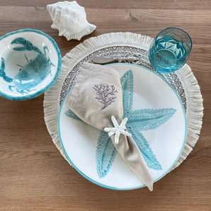 Serviettenringe Seestern weiss (2'er Set)