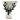Serviettenringe Hirsch schwarz (2’er Set)