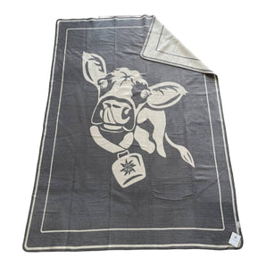 Tagesdecke Kuh Flauschi duplex 150 x 200 cm