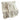Tagesdecke Chenille offwhite - Hirsch Portrait taupe - 130 x 180 cm