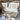 Tagesdecke Chenille offwhite - Hirsch Portrait taupe - 130 x 180 cm