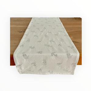 Tischläufer Jacquard Meer Taupe 45 x 130 cm